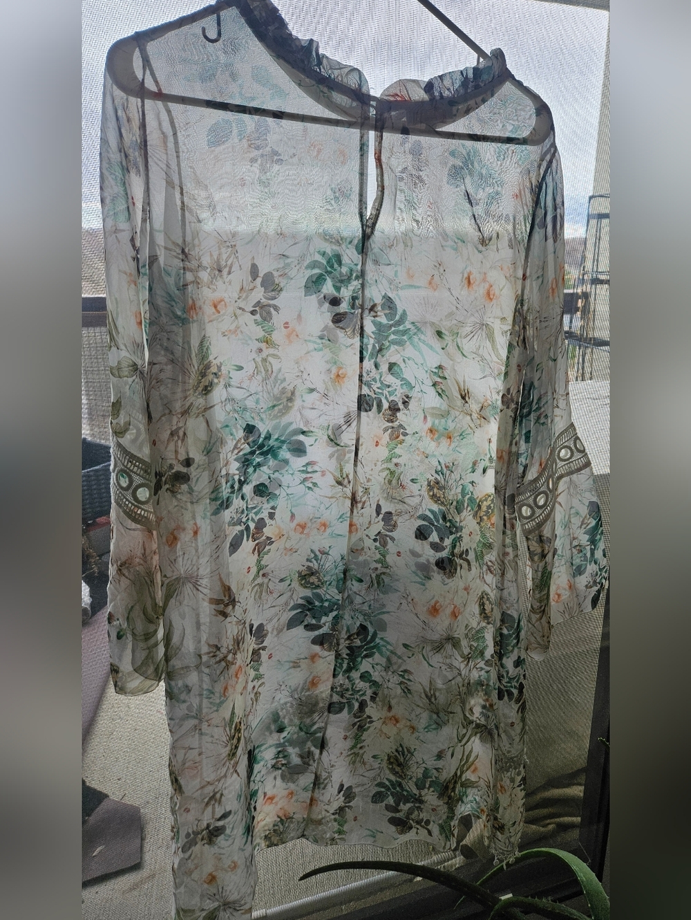 Bellambra, Made In Italy, Silk Floral Fringe Dress, Medium, 21ptp - Picture 4 of 10